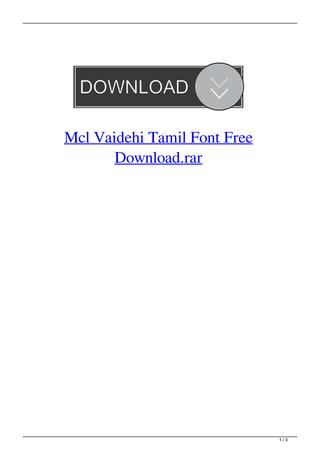 mcl vaidehi font free download
